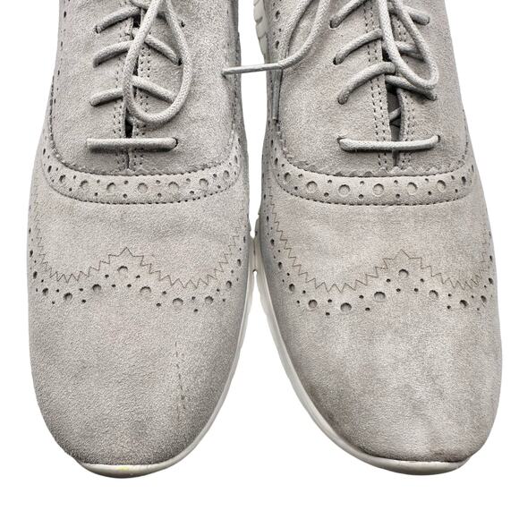 Cole Haan | Women | Zero Grand Tour Gray Suede Oxford Sneakers | Size 10 B - Picture 7 of 12